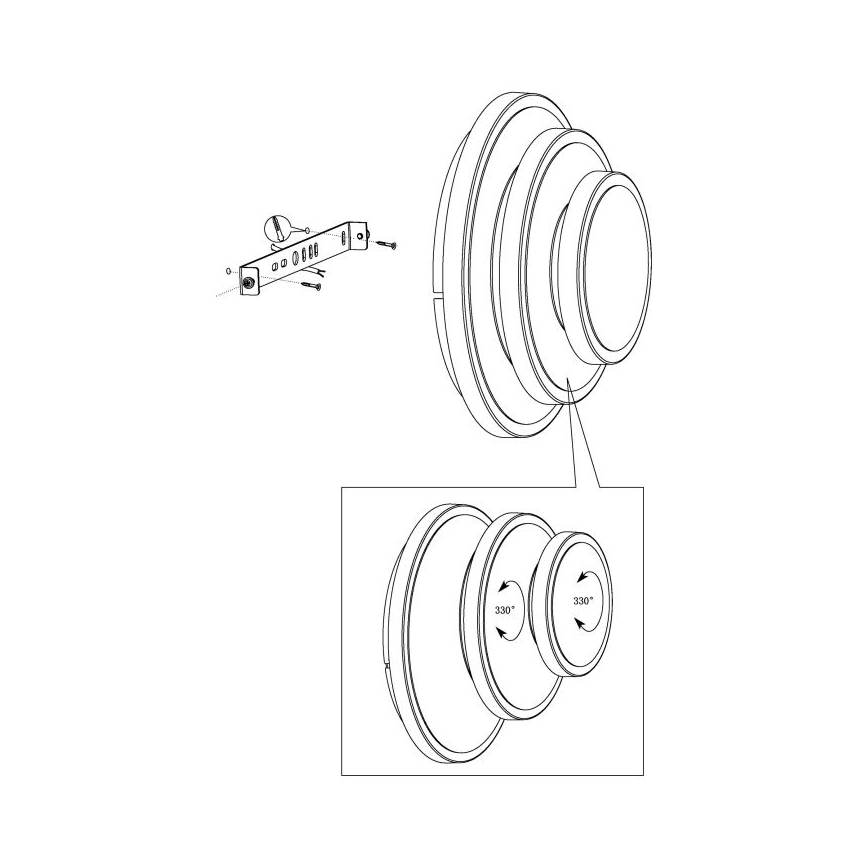 Eglo - LED Лампа за таван LED/11,4W/230V + LED/8,6W + LED/5,4W