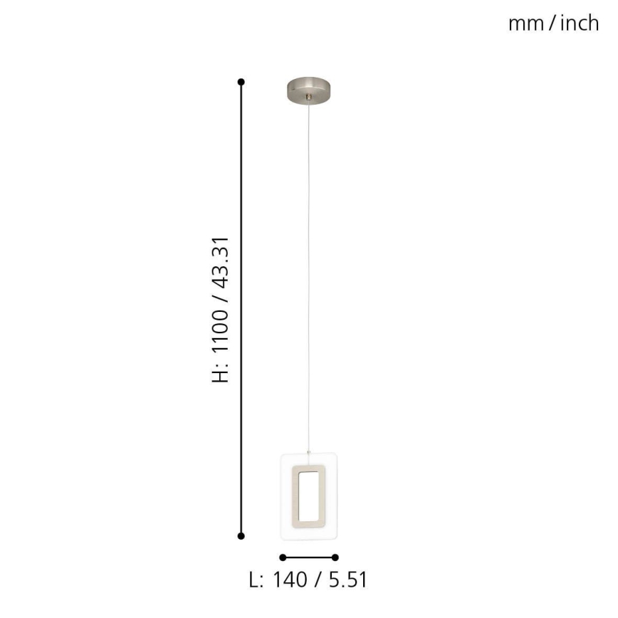 Eglo - LED Полилей на въже LED/5,4W/230V