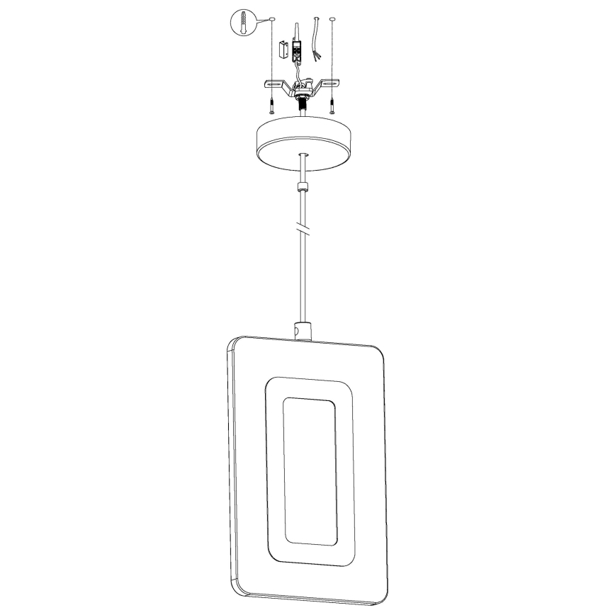 Eglo - LED Полилей на въже LED/5,4W/230V
