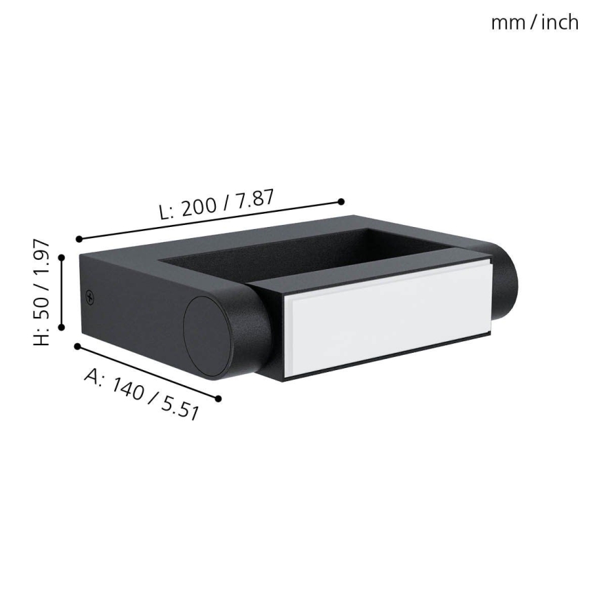 Eglo - Външна LED лампа за стена LED/4,8W/230V IP44