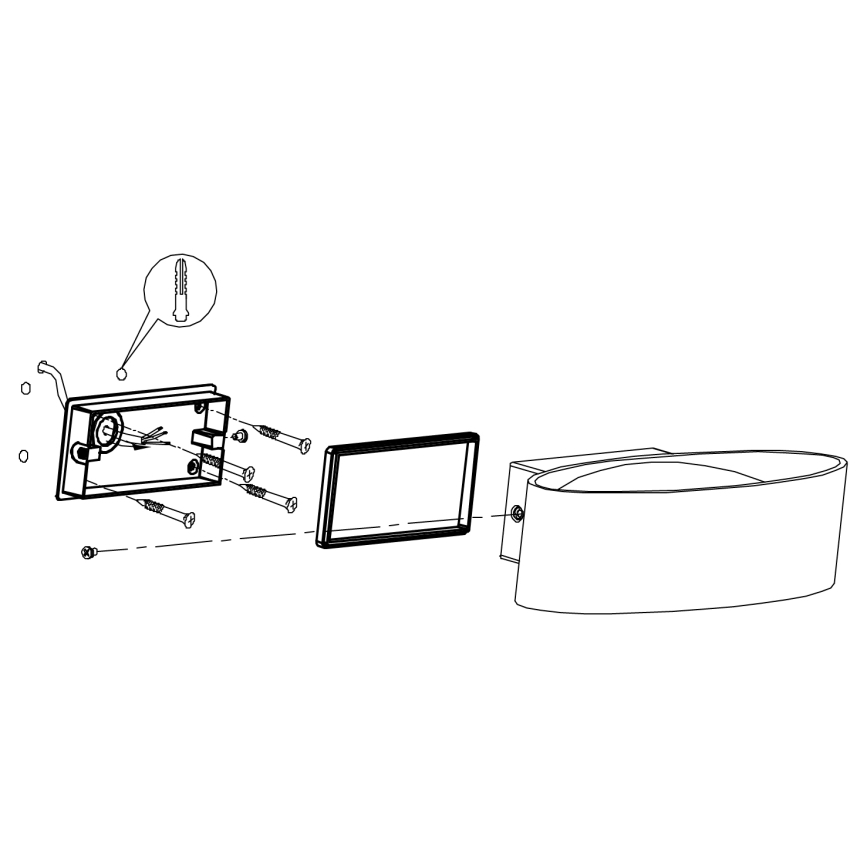 Eglo - Външна LED лампа за стена LED/10W/230V IP44
