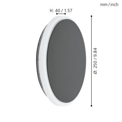 Eglo - LED Екстериорен аплик LED/11,5W/230V IP44