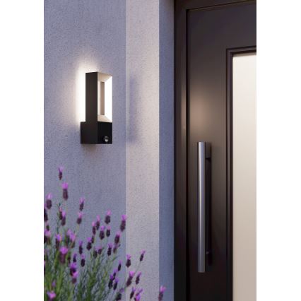 Eglo - LED Екстериорен аплик със сензор 2xLED/5W/230V IP44