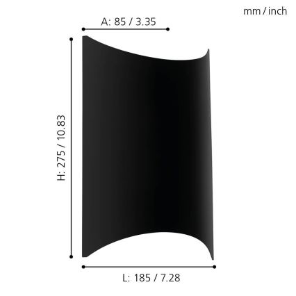 Eglo - Външна LED лампа за стена LED/10W/230V IP44