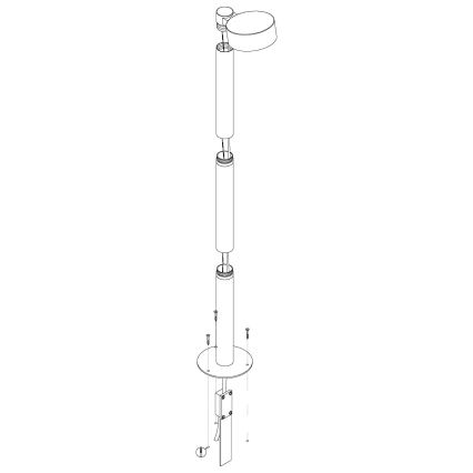 Eglo - LED външна лампа LED / 6W / 230V IP44