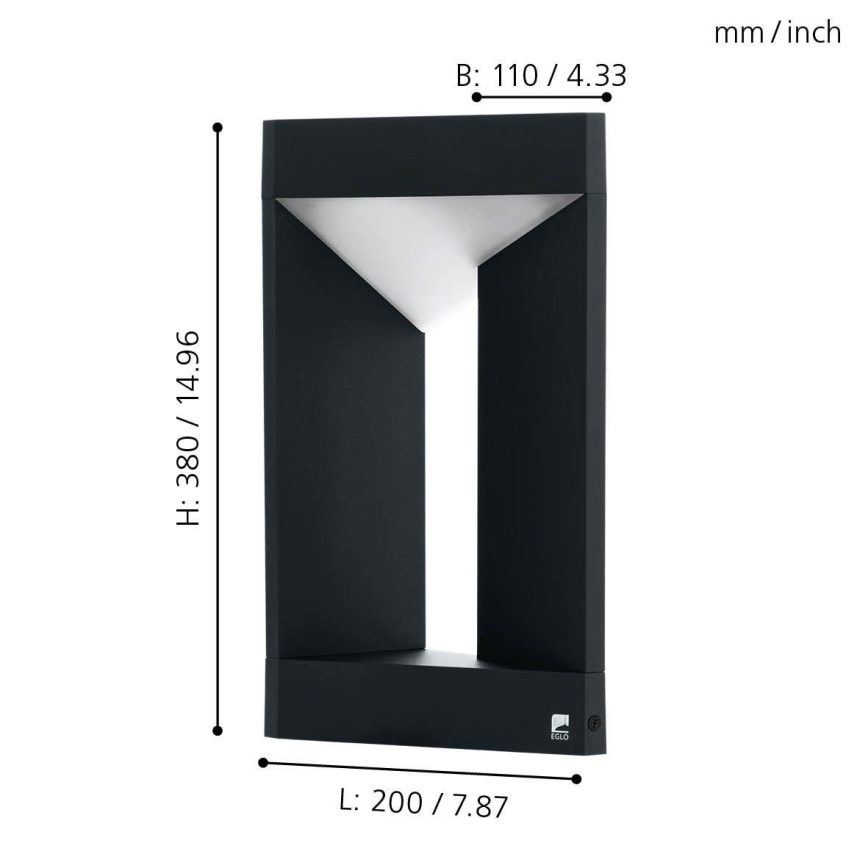 Eglo - Външна LED лампа за стена LED/10W/230V IP54