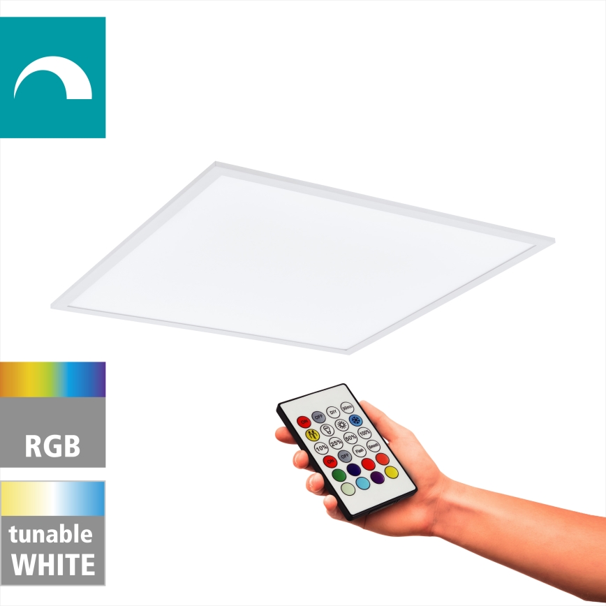 Eglo - RGBW Димируем плафон LED/32,5W/230V 2700-6500K 60x60 см + дистанционно управление