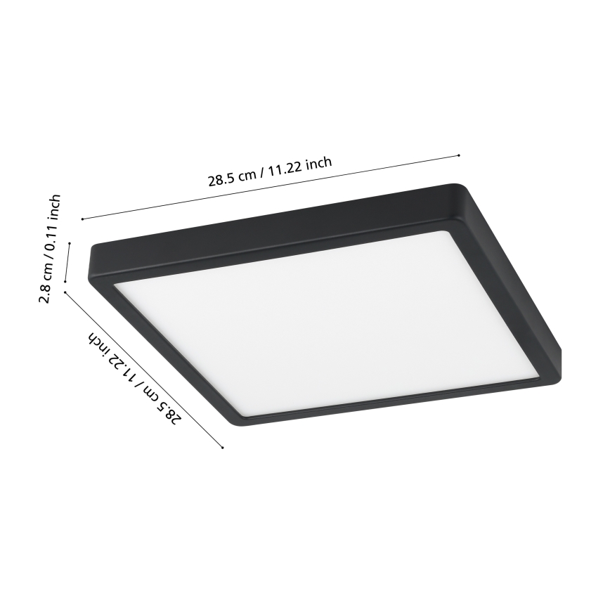 Eglo - LED димируемо осветително тяло за баня LED/19,5W/230V IP44 ZigBee 28,5x28,5 cm
