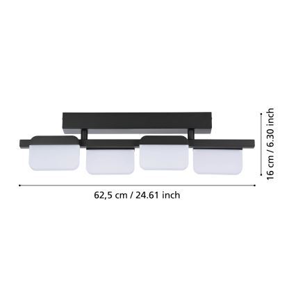 Eglo 98874 - LED димируема плафониера ERVIDEL 4xLED/4,5W/230V
