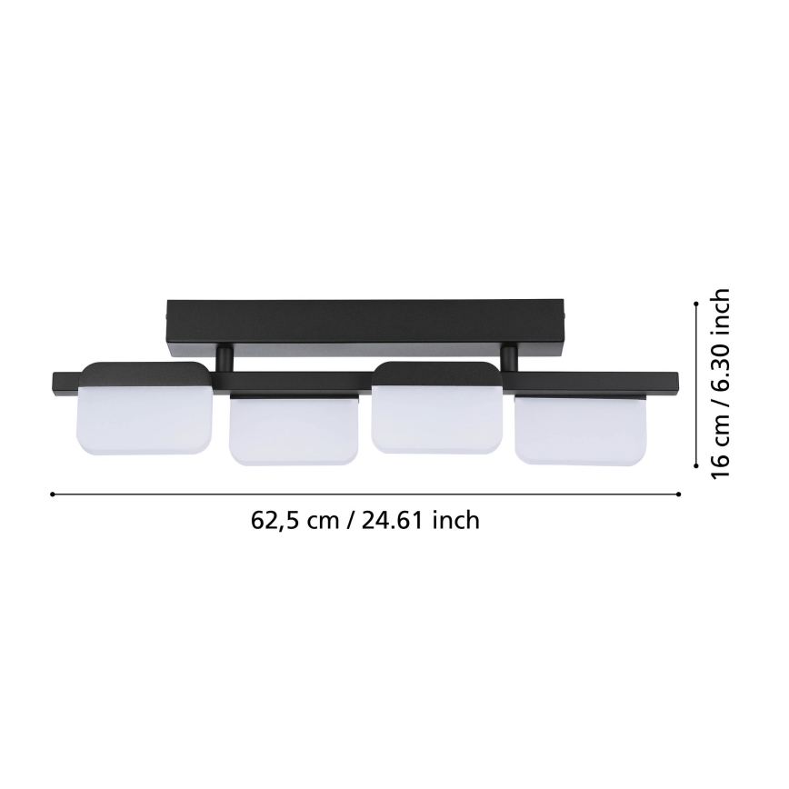 Eglo 98874 - LED димируема плафониера ERVIDEL 4xLED/4,5W/230V