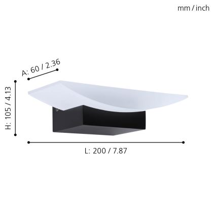Eglo - LED Аплик LED/5,6W/230V