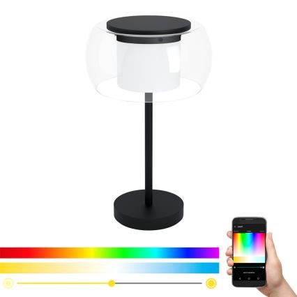 Eglo - LED RGB Димируема настолна лампа BRIAGLIA-C LED/15W/230V