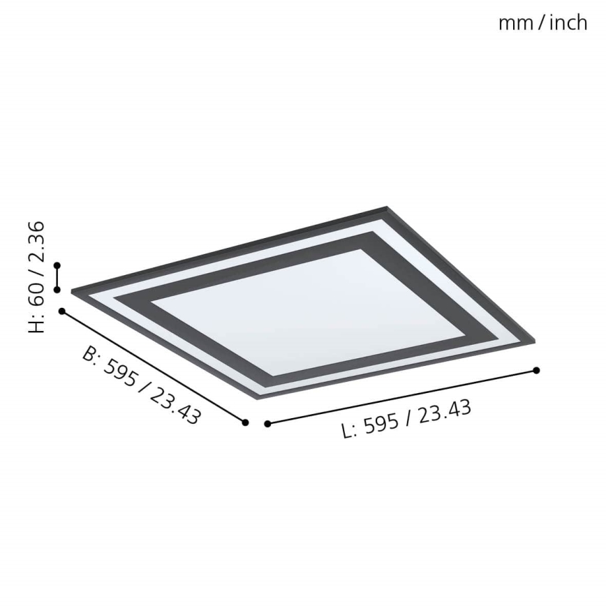 Eglo - LED Лампа за таван LED/36W/230V