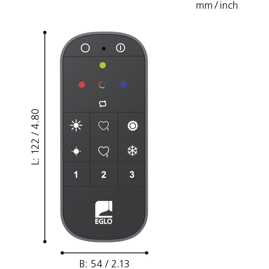 Eglo - Дистанционно управление 2xAAA Bluetooth ZigBee