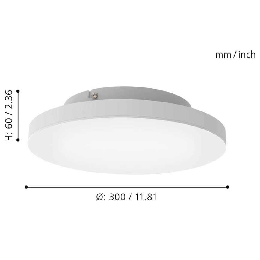 Eglo - LED RGB Димируема лампа TURCONA-C LED/15W/230V + дистанционно управление