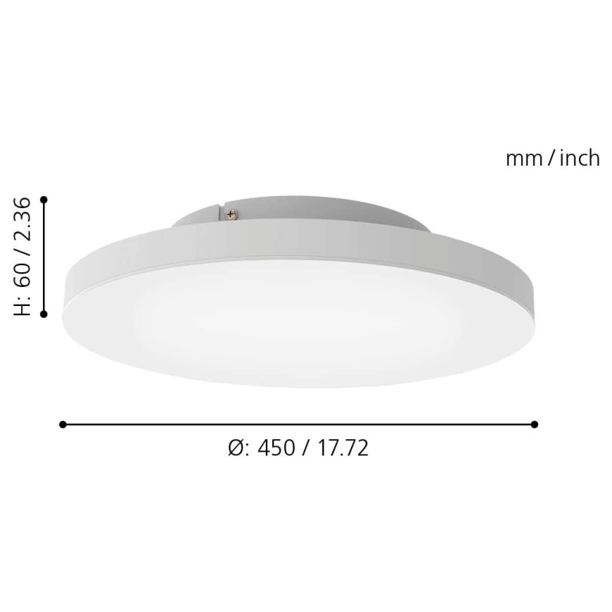 Eglo - LED RGB Димируема лампа TURCONA-C LED/20W/230V + дистанционно