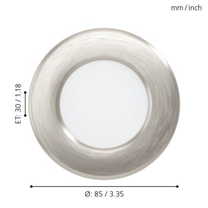 Eglo - LED Окачена таванна лампа LED/2,7W/230V