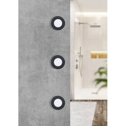 Eglo - LED вградено таванно осветително тяло за баня LED/2,7W/230V IP44 Ø 8,6 cm