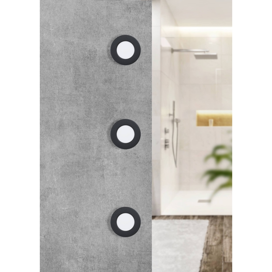 Eglo - LED вградено таванно осветително тяло за баня LED/2,7W/230V IP44 Ø 8,6 cm
