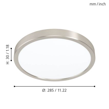 Eglo 99232 - LED таванно осветително тяло FUEVA 5 LED/20W/230V Ø 28,5 см
