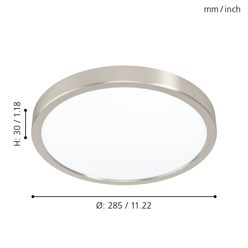 Eglo 99232 - LED таванно осветително тяло FUEVA 5 LED/20W/230V Ø 28,5 см