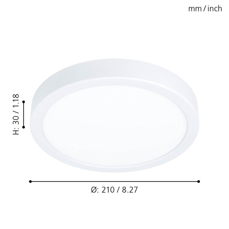 Eglo - LED Демируема таванна лампа LED/16,5W/230V