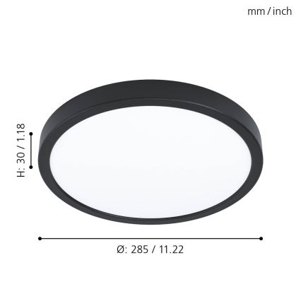 Eglo - LED Димируем плафон LED/20W/230V