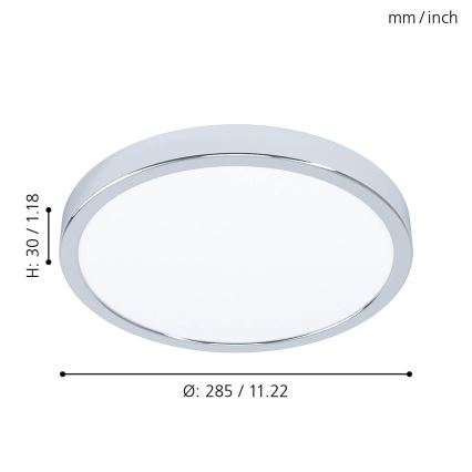 Eglo - LED Осветление за тавана на банята LED/20W/230V IP44