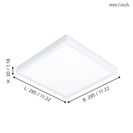 Eglo - LED Осветление за тавана на банята LED/20W/230V IP44