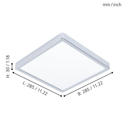 Eglo - LED Осветление за тавана на банята LED/20W/230V IP44