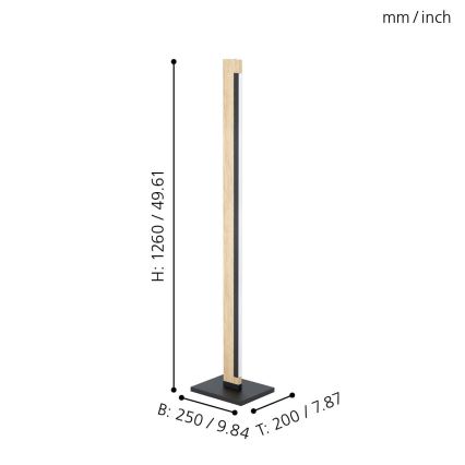 Eglo - LED Димируем докосване лампион CAMACHO LED/22W/230V