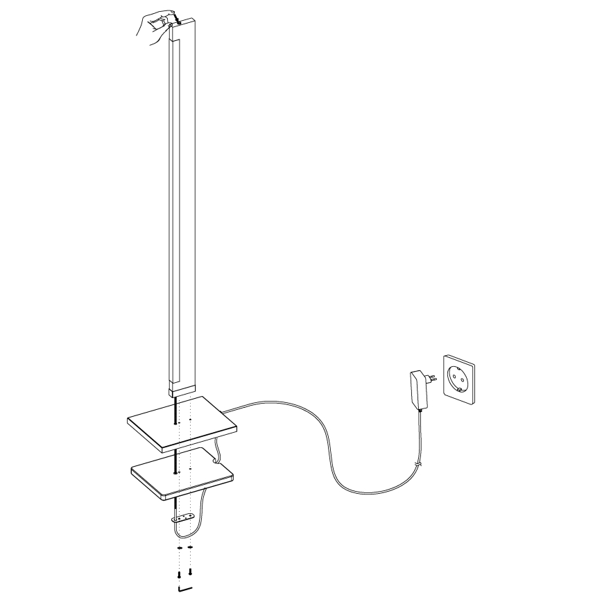 Eglo - LED Димируем докосване лампион CAMACHO LED/22W/230V