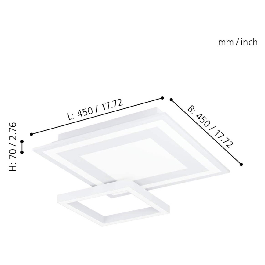 Eglo - LED RGB Димируема лампа SAVATAEILA-C LED/20W/230V