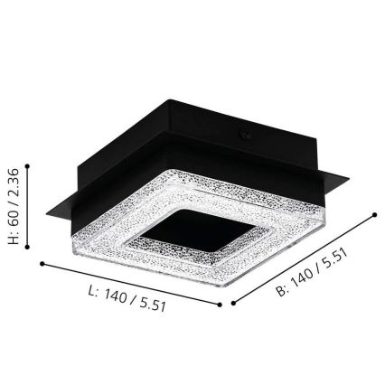 Eglo - LED Лампа за таван 4xLED/4W/230V