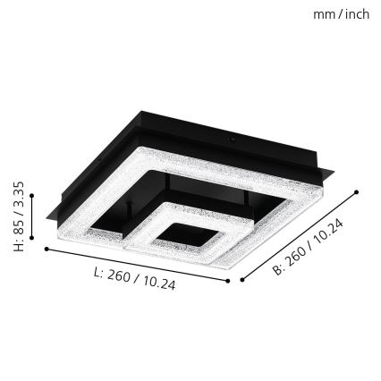 Eglo - LED Лампа за таван LED/12W/230V