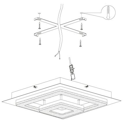 Eglo - LED Лампа за таван LED/12W/230V