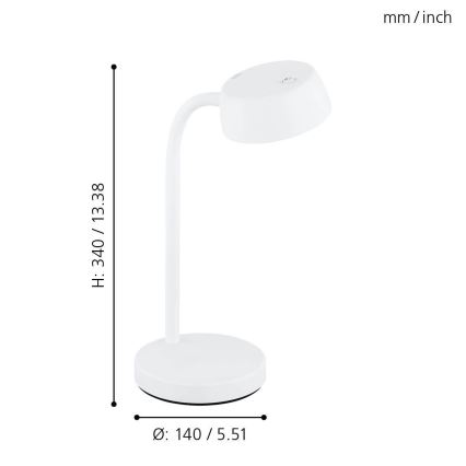 Eglo - LED Настолна лампа LED/4,5W/230V