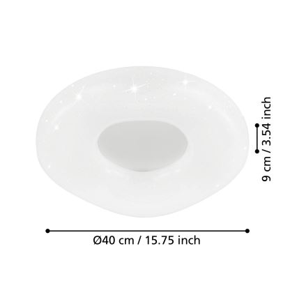 Eglo - LED Димируем плафон LED/18W/230V + дистанционно управление
