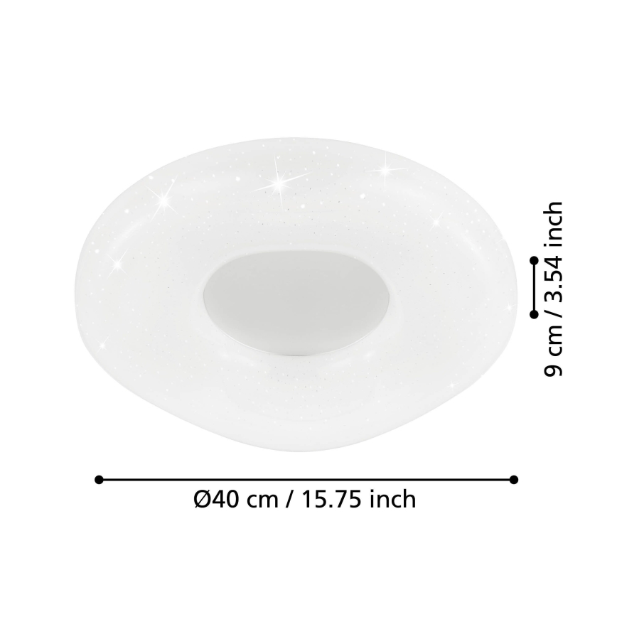 Eglo - LED Димируем плафон LED/18W/230V + дистанционно управление