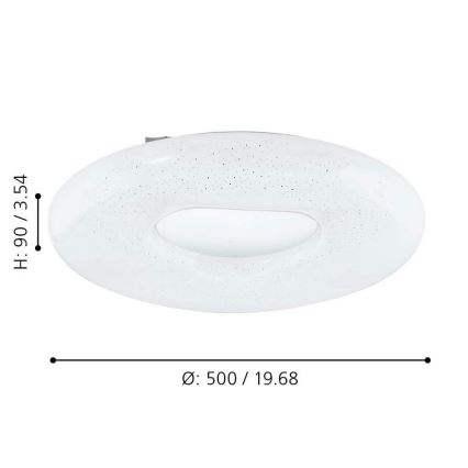 Eglo - LED Димируем плафон LED/24W/230V + дистанционно управление