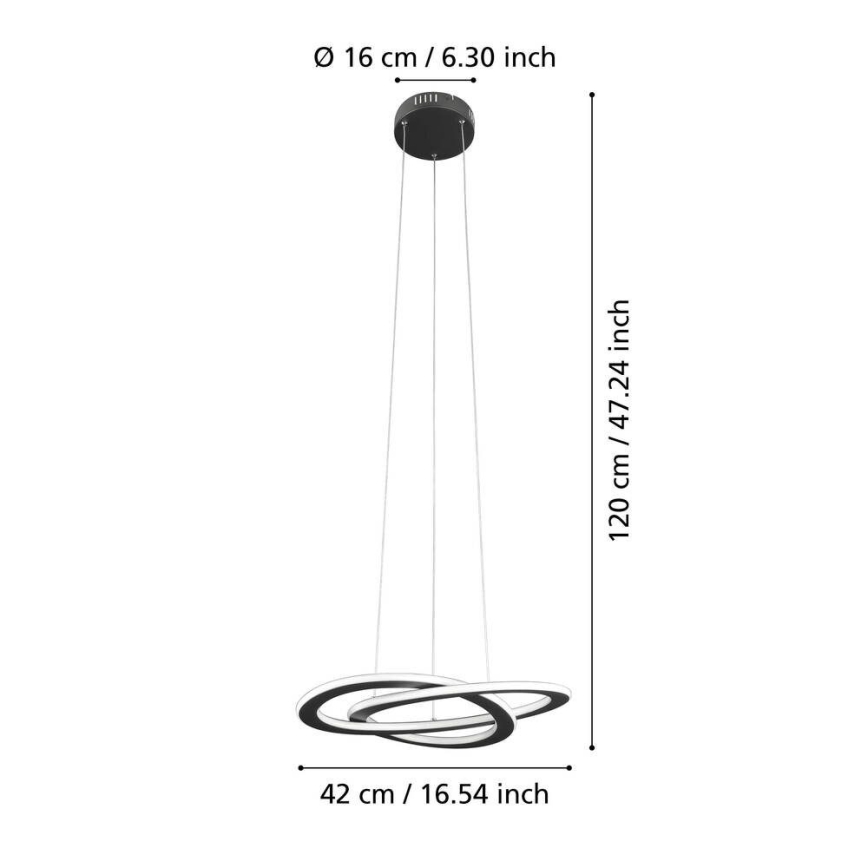 Eglo 99396 - LED полилей на кабел ROLIMARE LED/35W/230V