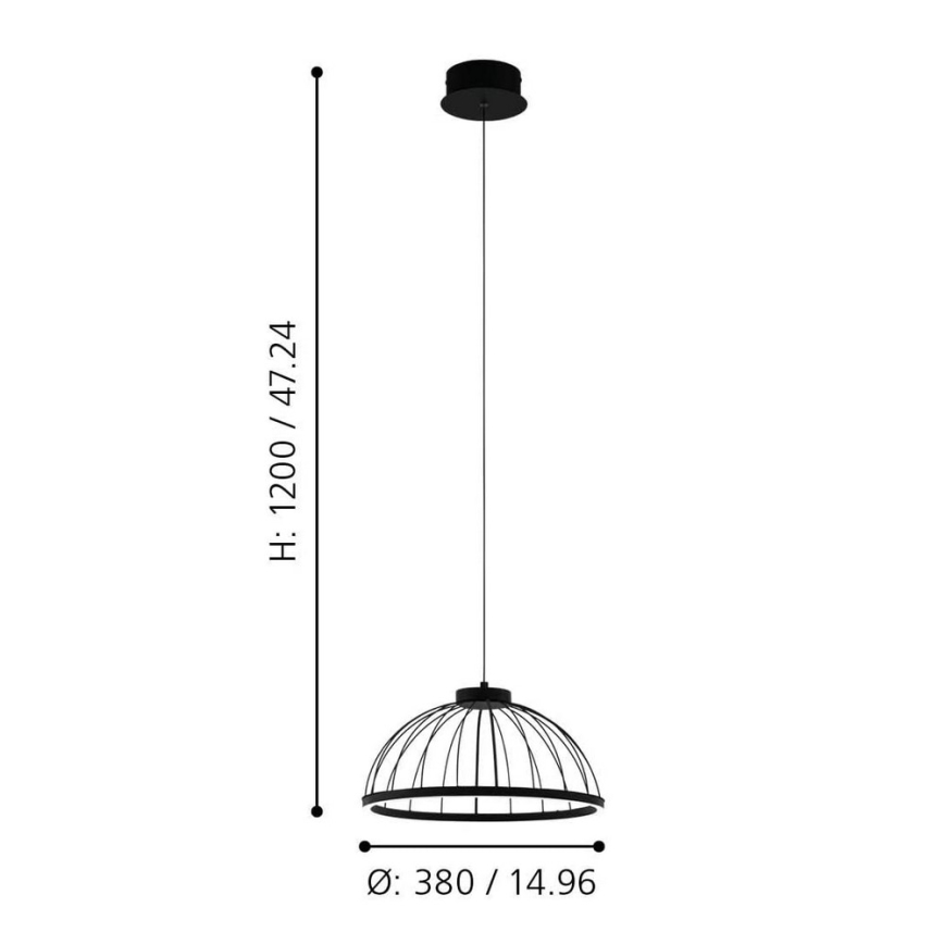 Eglo - LED Полилей на въже LED/22W/230V