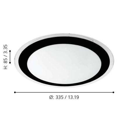 Eglo - LED Лампа за таван LED/18W/230V