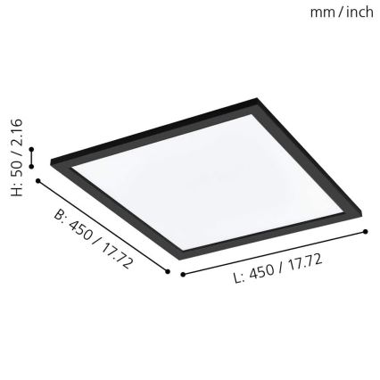 Eglo - LED RGBW Димируема лампа SALOBRENA-C LED/20W/230V + дистанционно управление