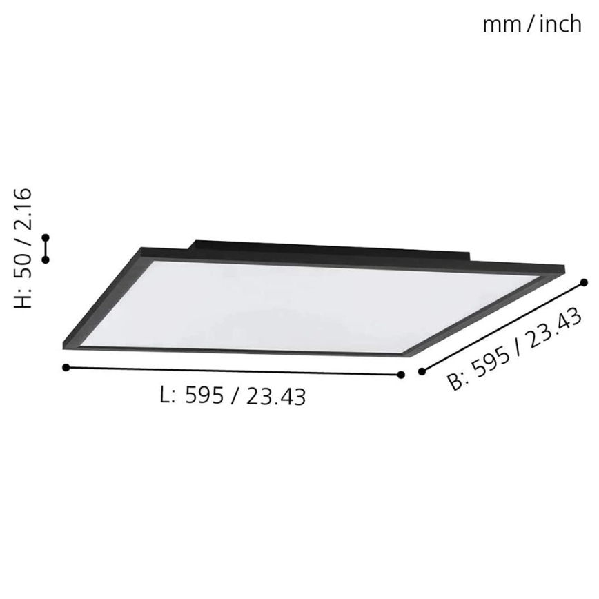 Eglo - LED RGB Димируем плафон SALOBRENA-C LED/30,5W/230V + дистанционно управление