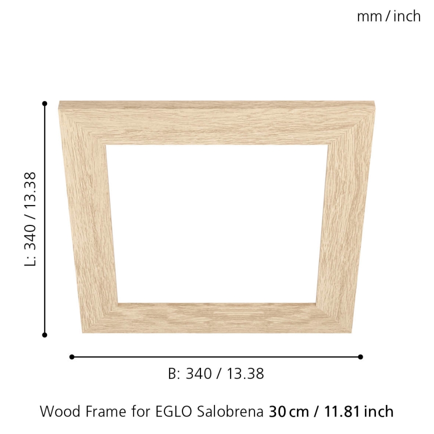 Eglo 99421 - Рамка за таванна лампа SALOBRENA 300x300 мм