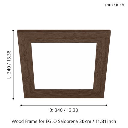 Eglo 99425 - Рамка за таванна лампа SALOBRENA 300x300 мм