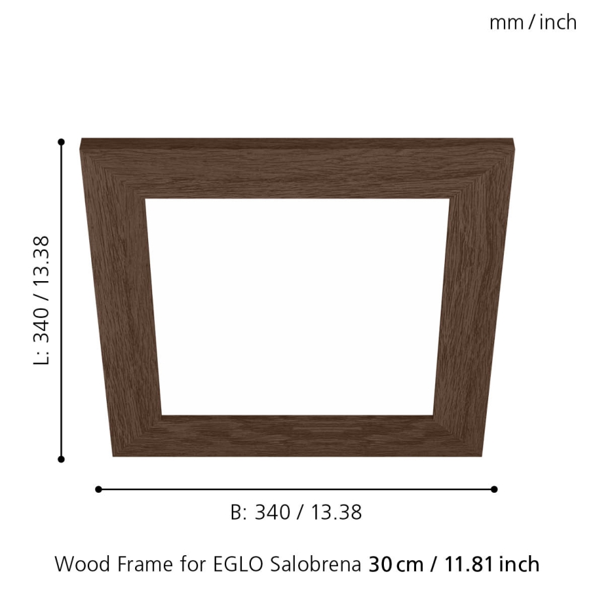 Eglo 99425 - Рамка за таванна лампа SALOBRENA 300x300 мм