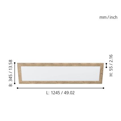 Eglo - LED Лампа LED/32W/230V 345x1245 мм