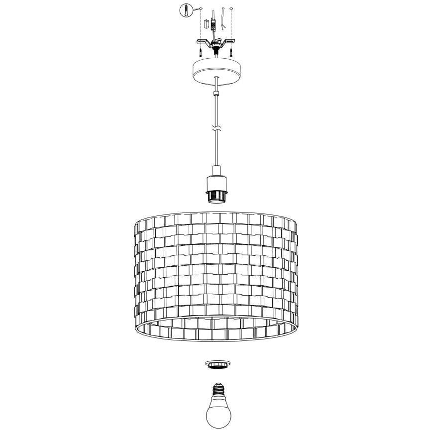 Eglo - Висящ полилей 1xE27/40W/230V Ø 38 cм